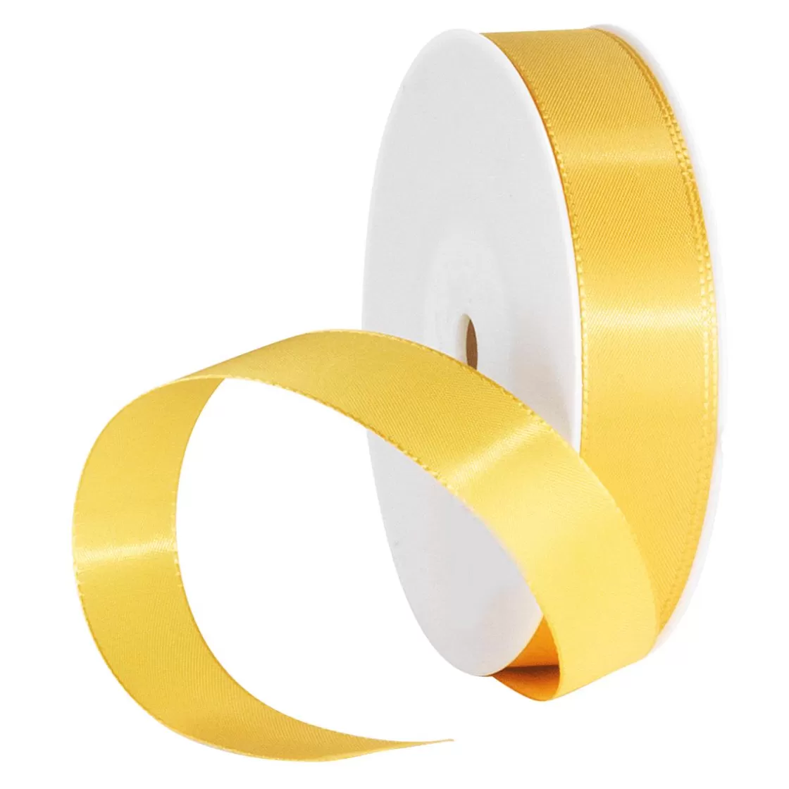 Cintas De Regalo>DecoWoerner Cinta De Tafetán Con Orillo 25 Mm, 50 M, Amarilla amarillo
