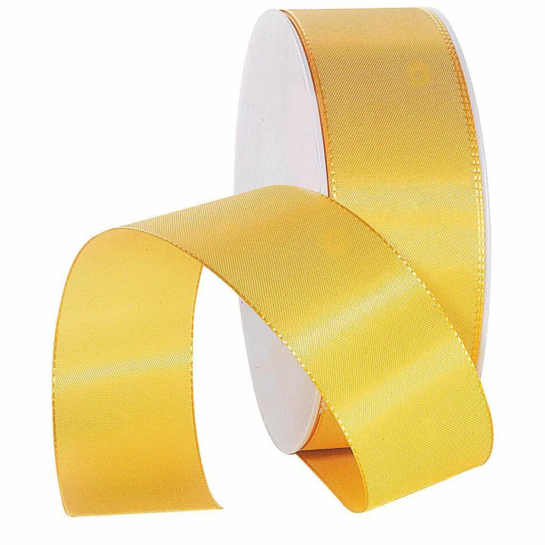 Cintas De Regalo>DecoWoerner Cinta De Tafetán Con Orillo 40 Mm, 50 M, Amarilla amarillo