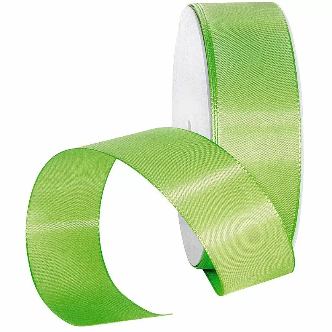 Cintas De Regalo>DecoWoerner Cinta De Tafetán Con Orillo 40 Mm, 50 M, Claro verde