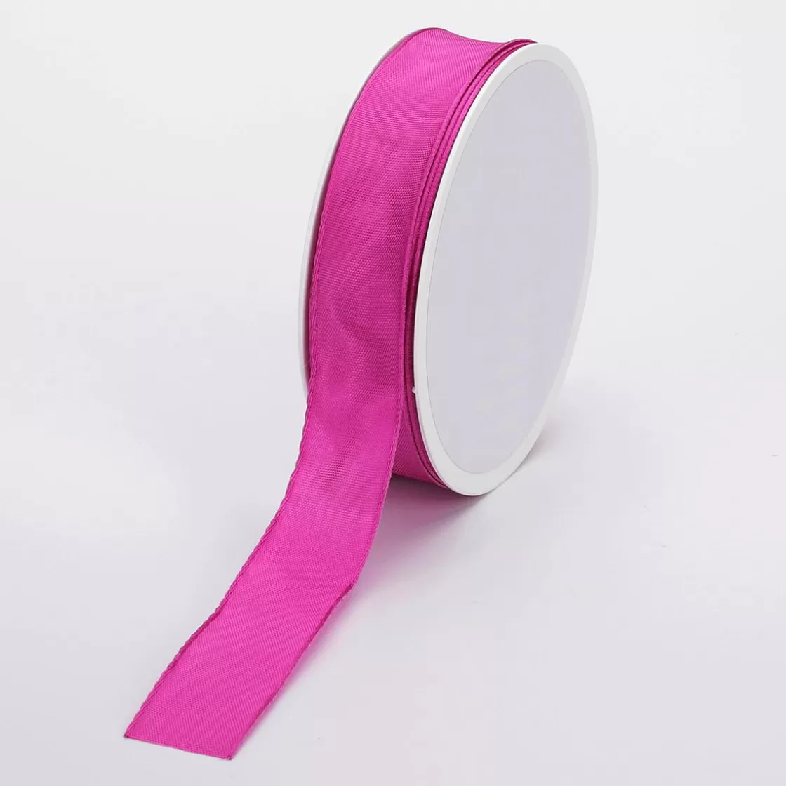 Cintas De Regalo>DecoWoerner Cinta De Tela Con Borde De Alambre 25 Mm X 25 M, Morada rosa