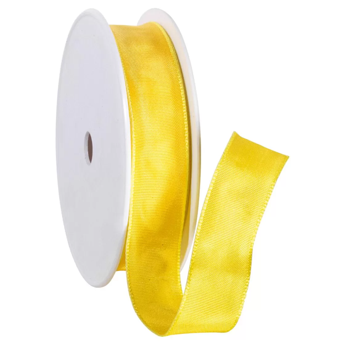 Cintas De Regalo>DecoWoerner Cinta De Tela Con Borde De Alambre, , Anchura 25 Mm amarillo