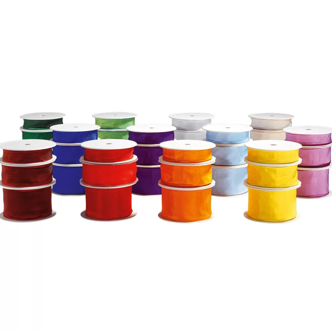 Cintas De Regalo>DecoWoerner Cinta De Tela Con Borde De Alambre, , Anchura 60 Mm blanco