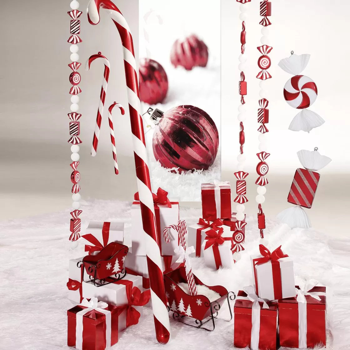 Cintas De Regalo>DecoWoerner Cinta De Tela Con Borde De Alambre, , Anchura 60 Mm blanco