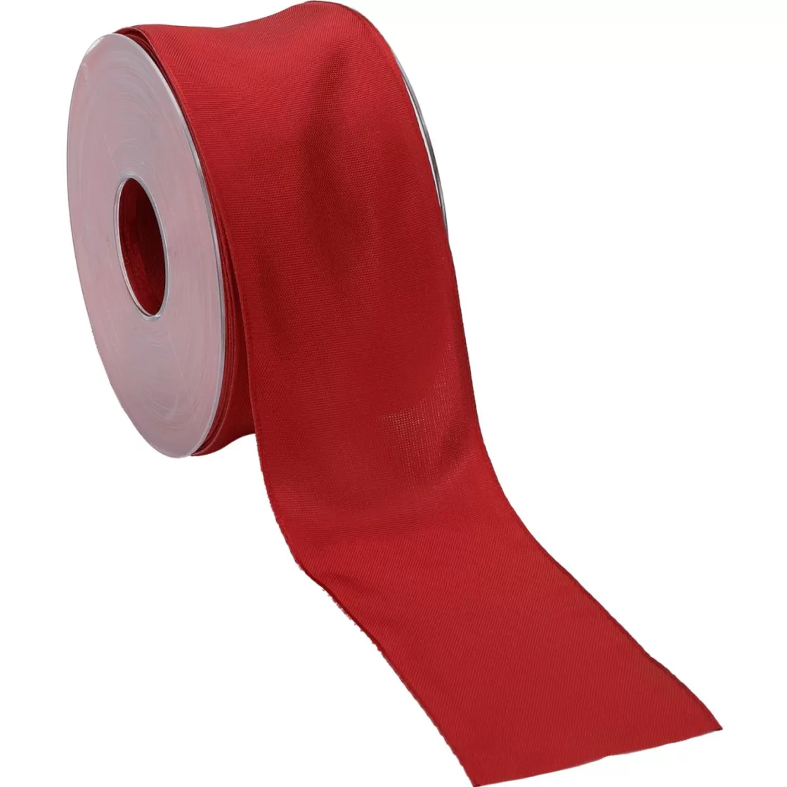 Cintas De Regalo>DecoWoerner Cinta De Tela De Regalo Con Borde De Alambre 60 Mm X 25 M rojo