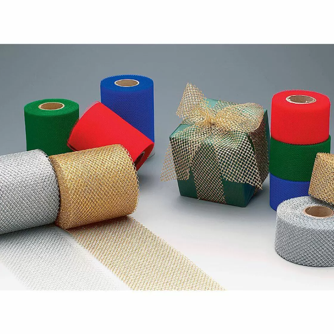 Cintas De Regalo>DecoWoerner Cinta De Tul, Anchura 100 Mm, Color azul