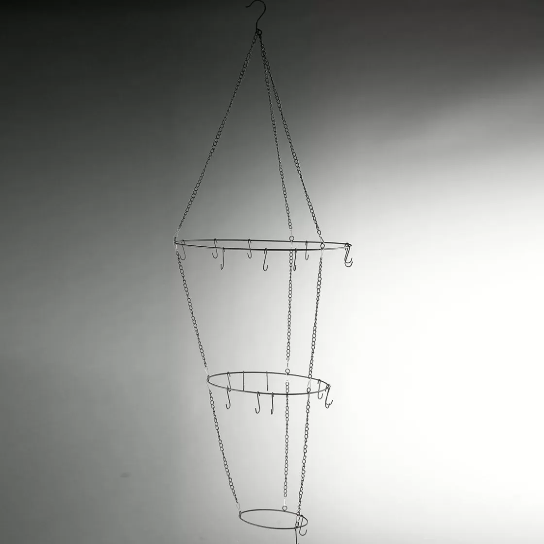 Ayudas Y Herramientas De Decoración>DecoWoerner Colgador De Metal Decorativo, 148 Cm De Largo negro