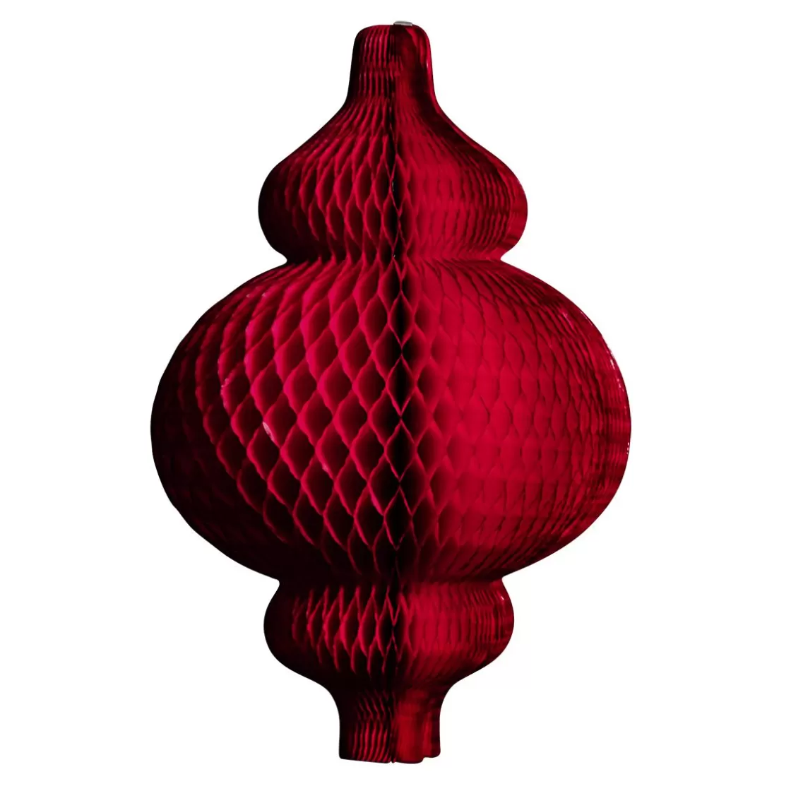 Decoración Temática>DecoWoerner Colgante De Papel De Nido De Abeja Adorno , Longitud 45 Cm rojo