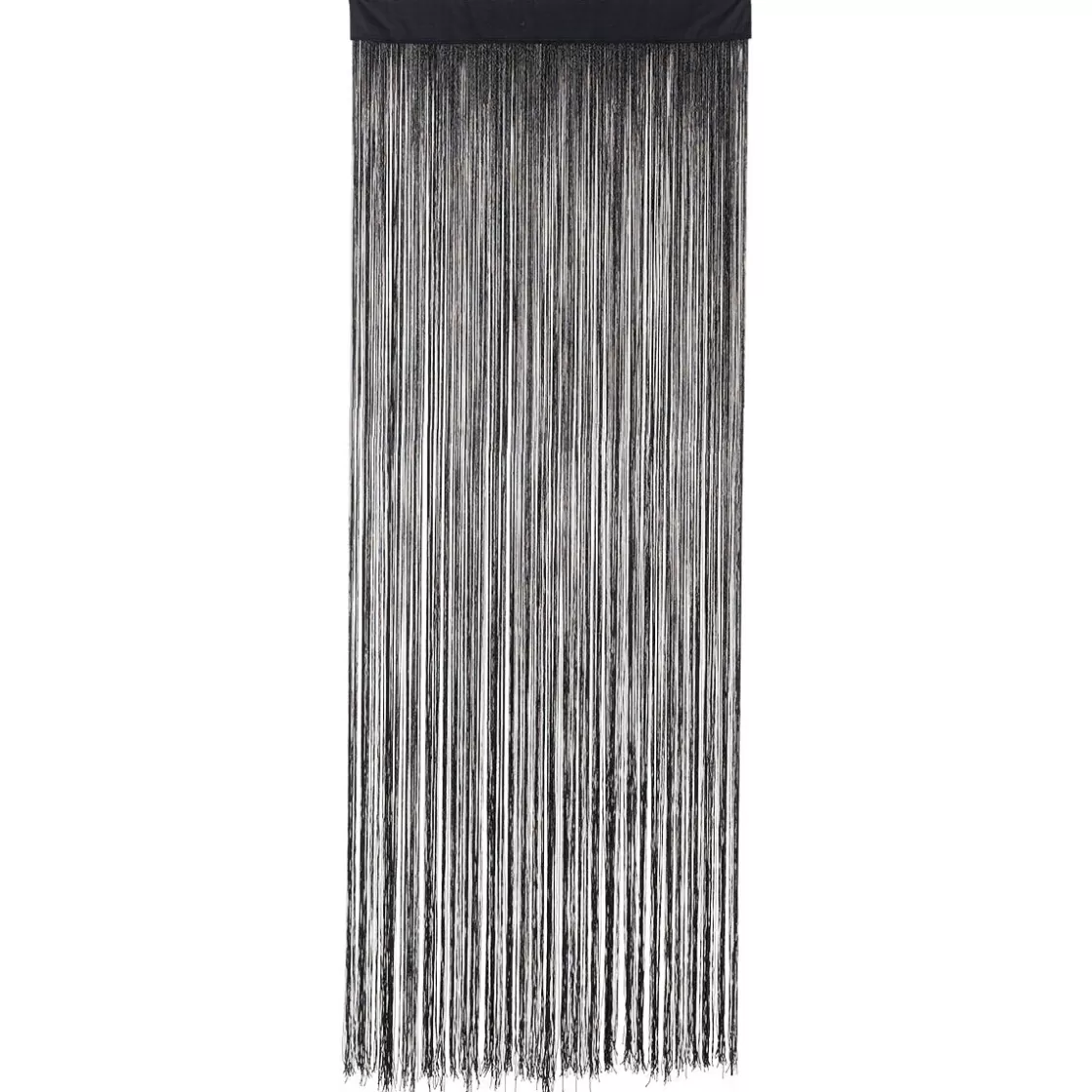 Decoración Temática>DecoWoerner Cortina De Cuerdas Negra, 200 X 90 Cm negro