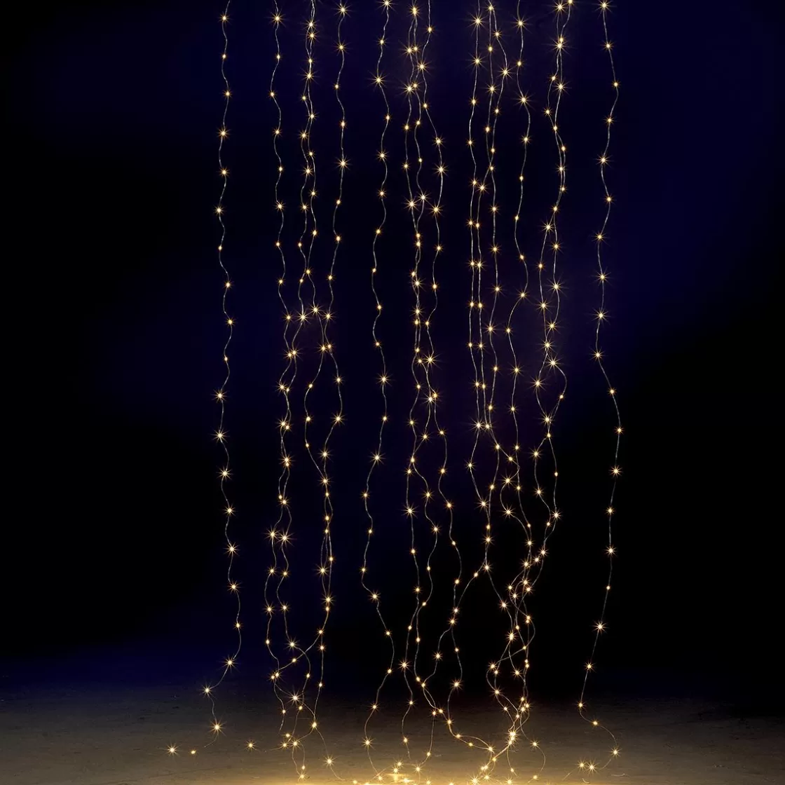 Luces De Navidad>DecoWoerner Cortina De Luces De Alambre LED Para Exteriores, 300 X 200 Cm plata
