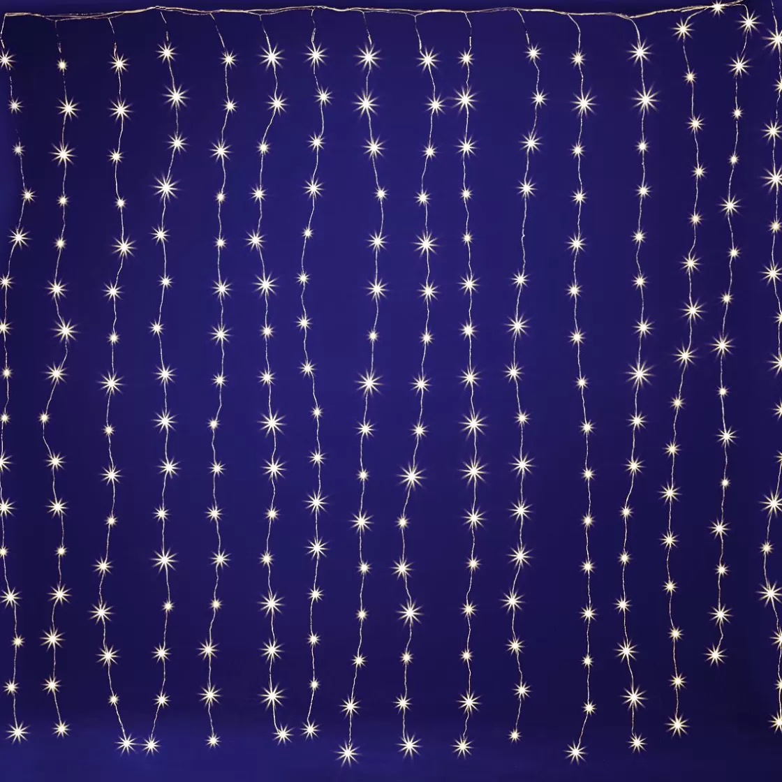 Luces De Navidad>DecoWoerner Cortina De Luces LED Con Alambre Para Exteriores, 300 LED, 150 X 200 Cm plata