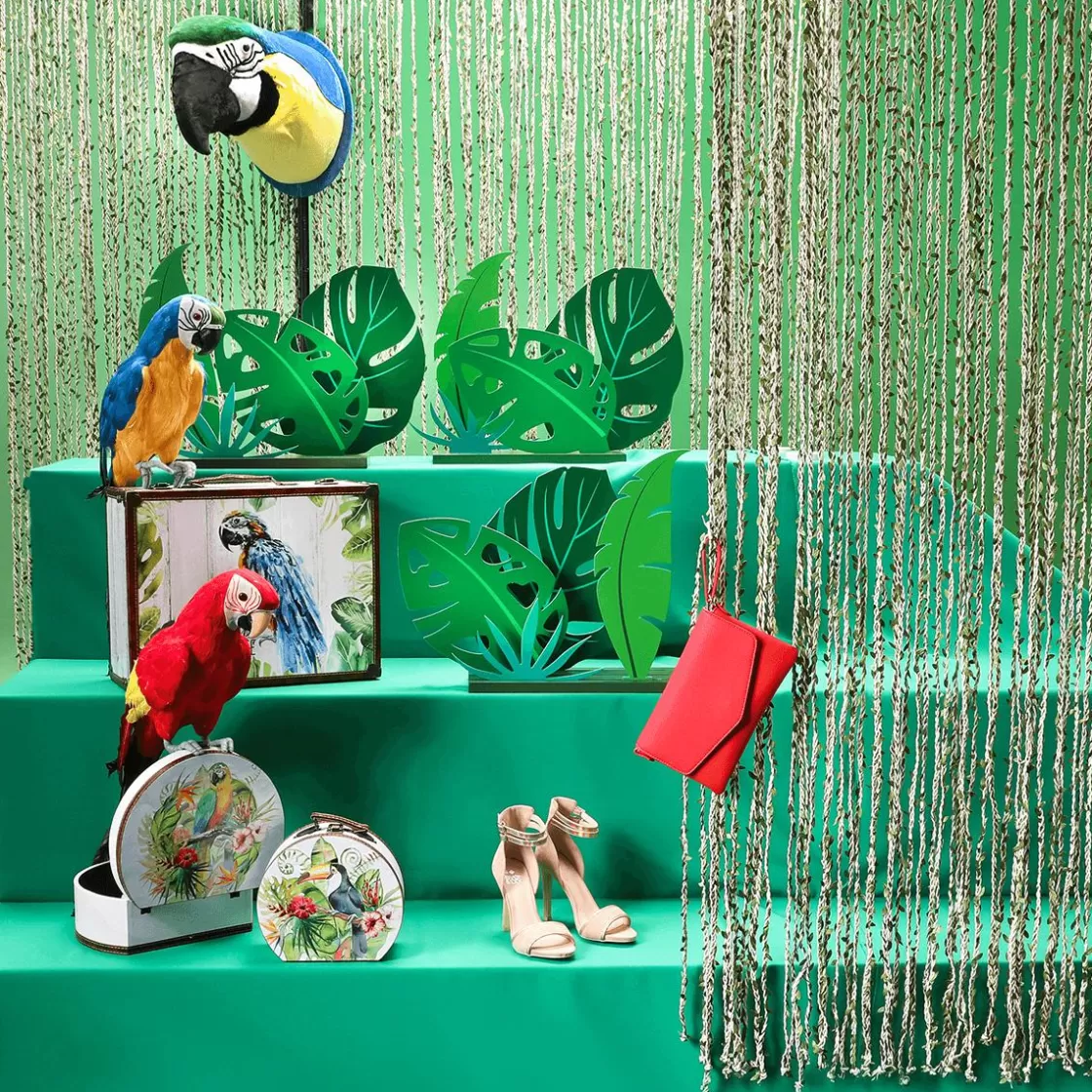 Decoración De Verano>DecoWoerner Cortina Decorativa Nature Longitud 200 Cm verde