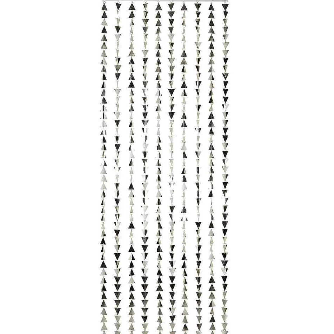 Decoración Temática>DecoWoerner Cortina Decorativa "Triángulo" Longitud 240 Cm plata