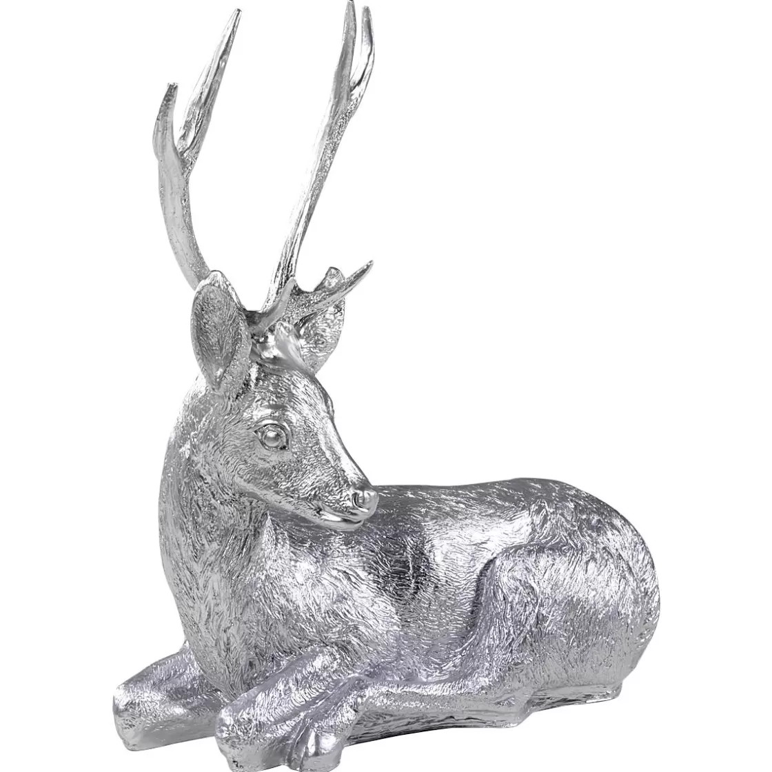 Decoración De Animales>DecoWoerner Corzo Macho Decorativo, Longitud: 70 Cm plata