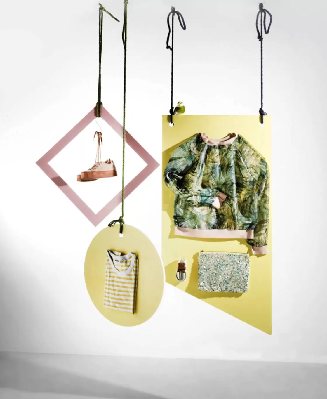 Decoración De Primavera>DecoWoerner Círculo De Panel Decorativo De 50 Cm Ø /amarillo Pastelero rosa