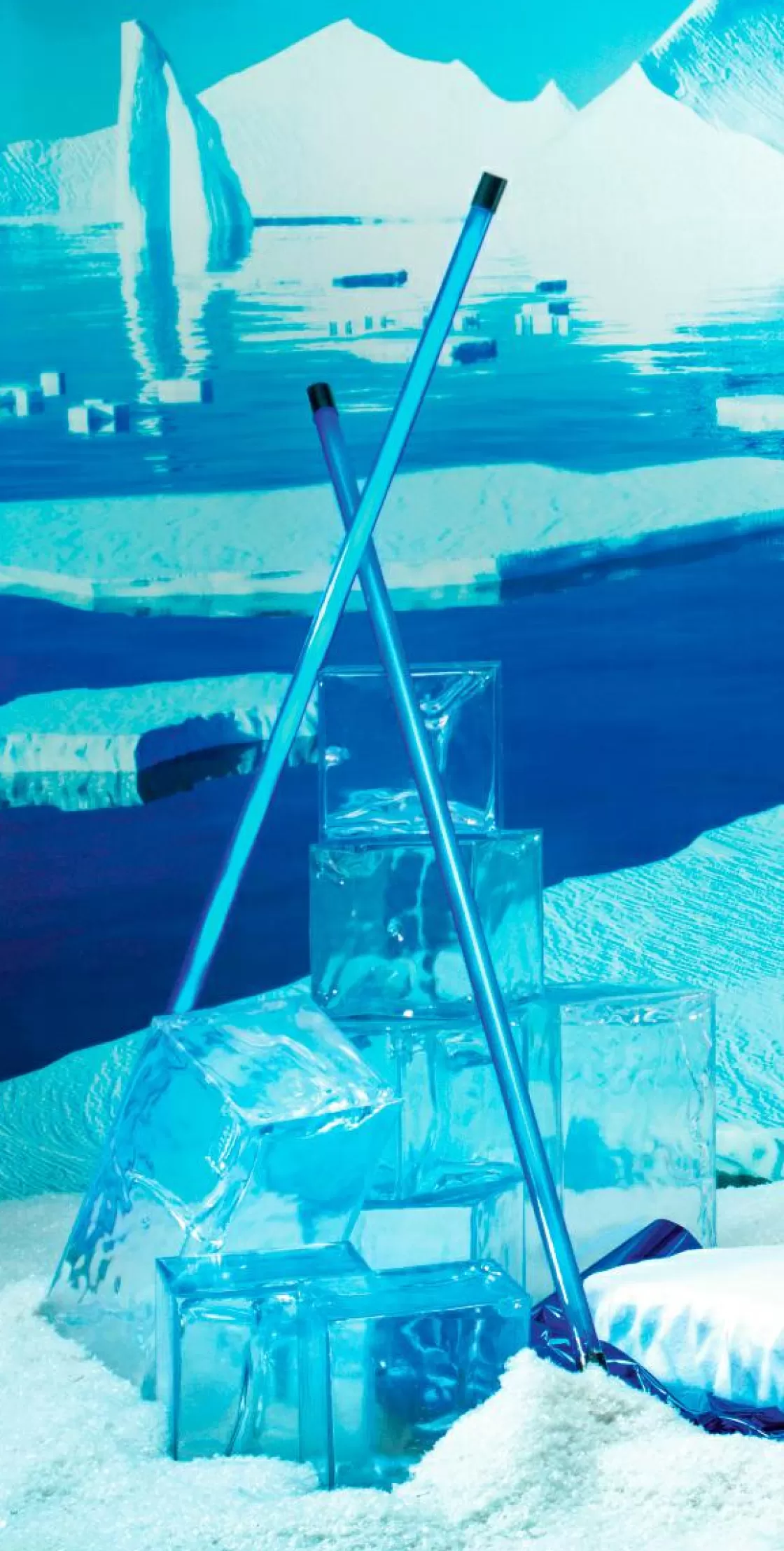 Decoración De Invierno>DecoWoerner Cubo De Hielo Decorativo 23 X 46 Cm transparente