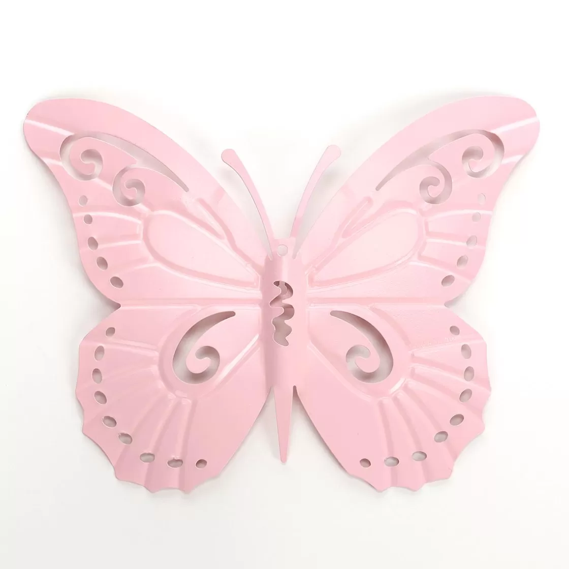 Decoración De Primavera>DecoWoerner Decoración De Pared De Metal Con Forma De Mariposa 28 X 38 Cm rosa