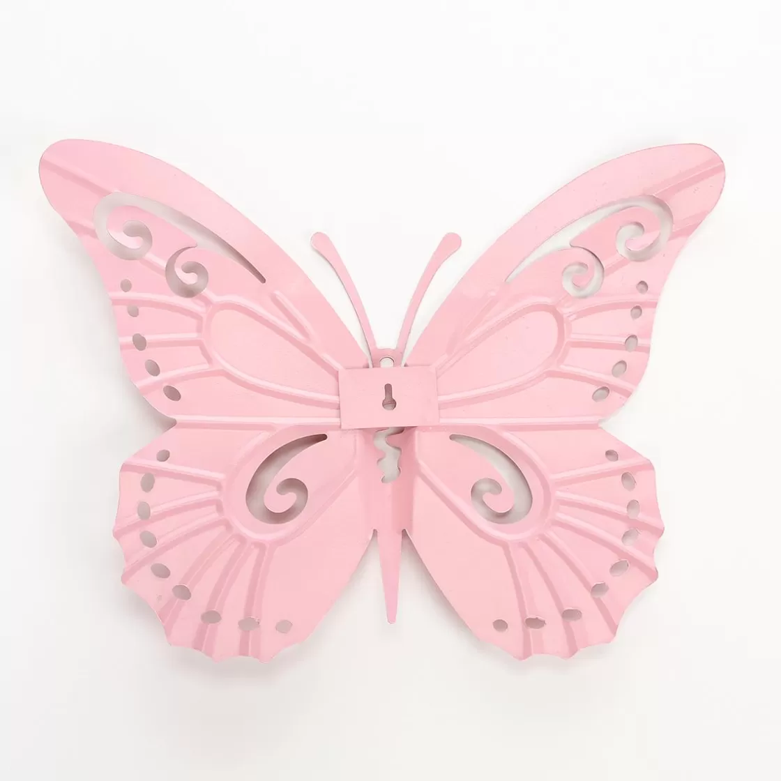 Decoración De Primavera>DecoWoerner Decoración De Pared De Metal Con Forma De Mariposa 28 X 38 Cm rosa
