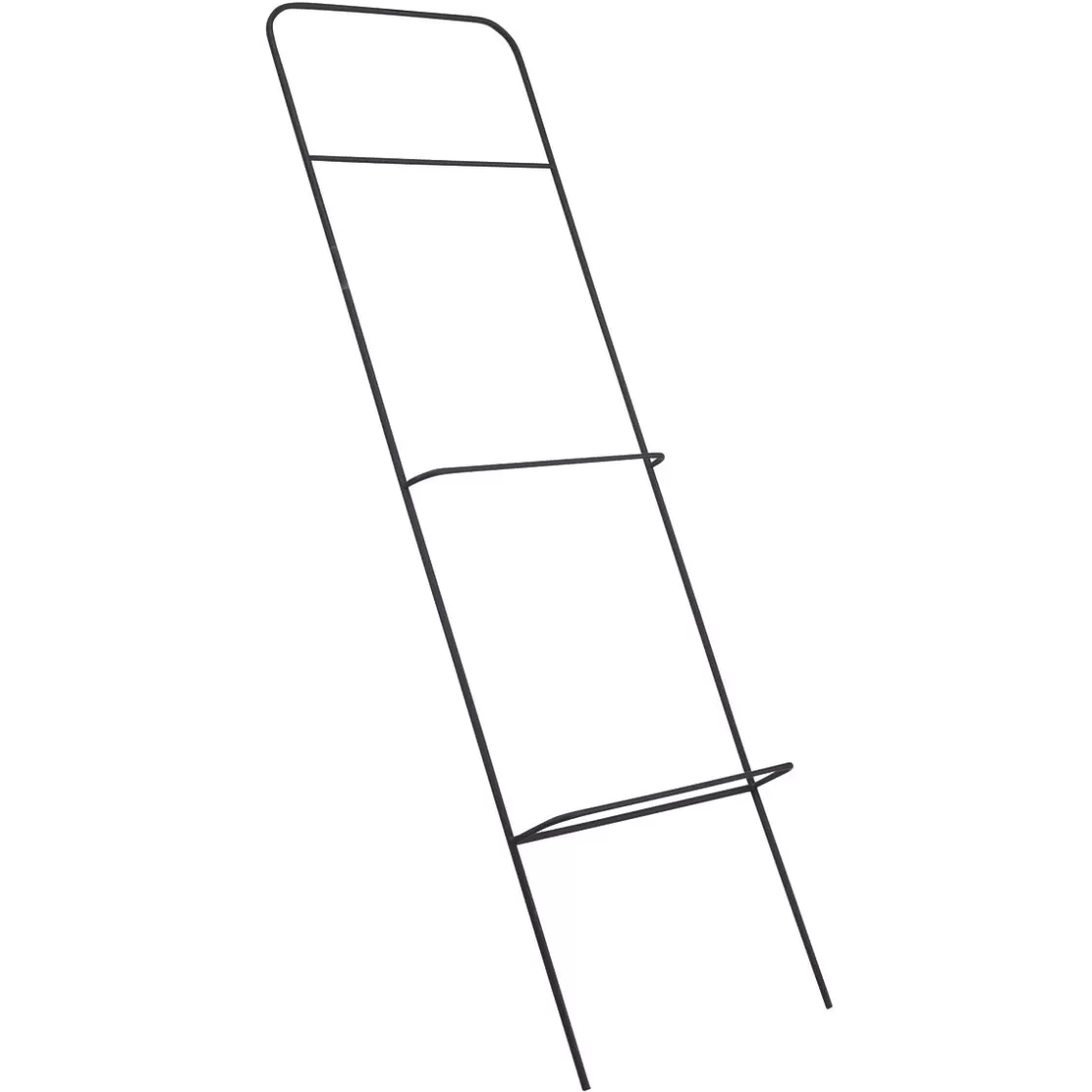 Expositores Para Tiendas>DecoWoerner Escalera Decorativa Con Soporte Universal, Longitud 140 Cm negro