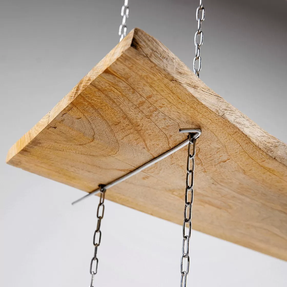 Expositores Para Tiendas>DecoWoerner Estantería De Pared Con Cadena 3 Piezas, 100 Cm De Ancho marrón