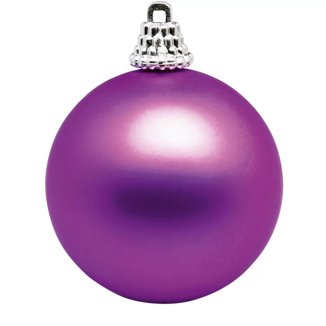 Bolas De Navidad>DecoWoerner Estera, Bolas De Plástico Navideñas Moradas, 6 Cm Ø - 24 Piezas violeta