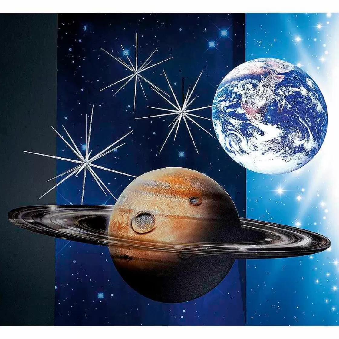 Estrella De Navidad>DecoWoerner Estrella Sputnik, Color , Ø 40 Cm plata