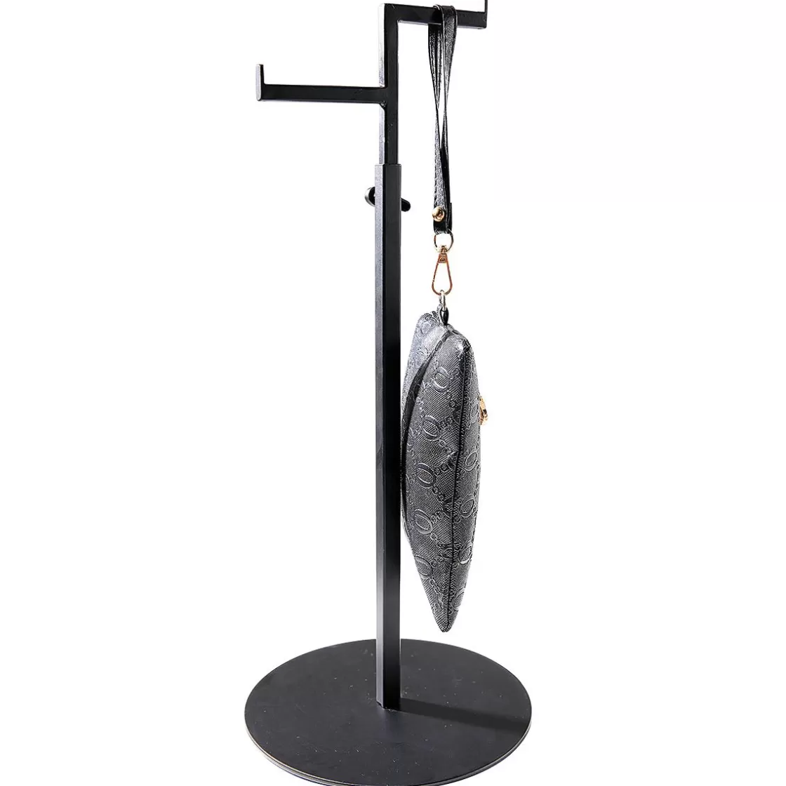 Expositores Para Tiendas>DecoWoerner Expositor De Accesorios 2 Brazo, Extensible 39 - 70 Cm negro