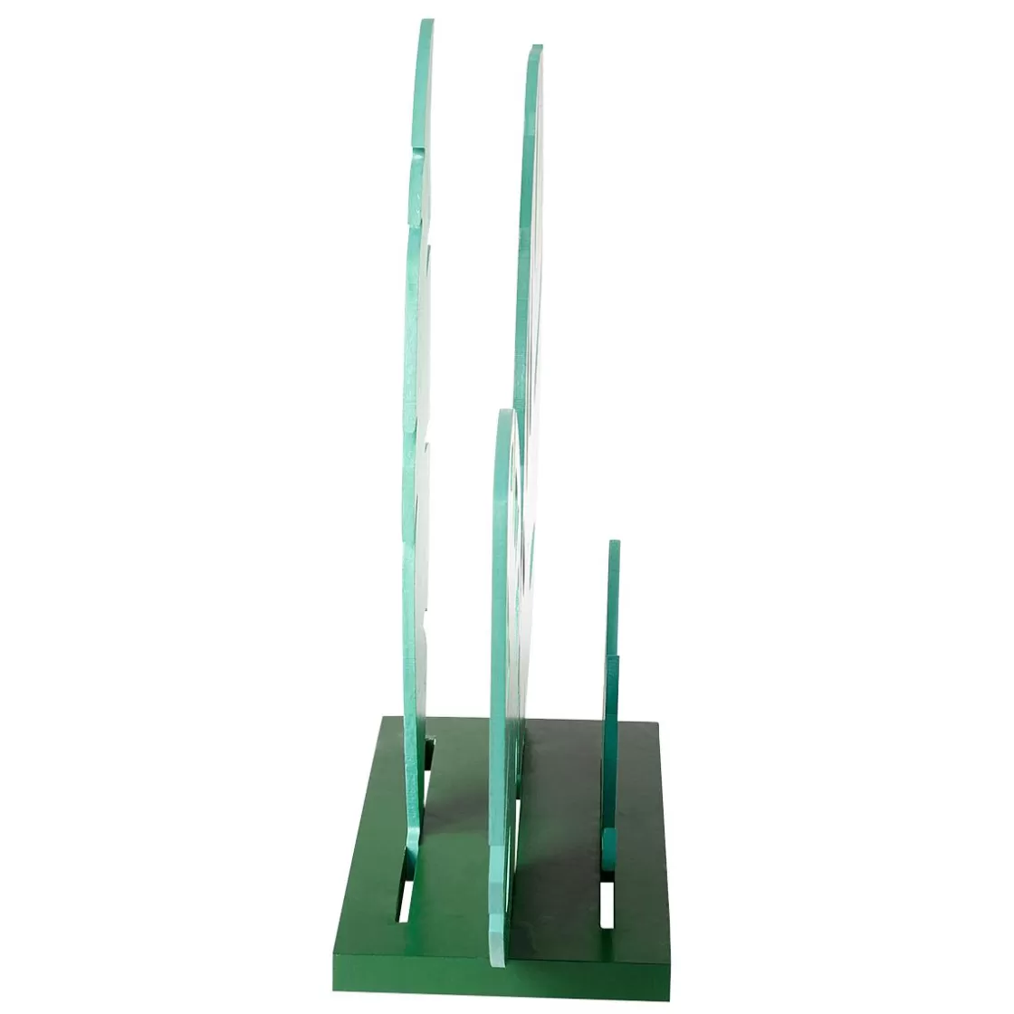 Decoración De Verano>DecoWoerner Expositor De Hoja De La Selva De Madera, 57 Cm verde