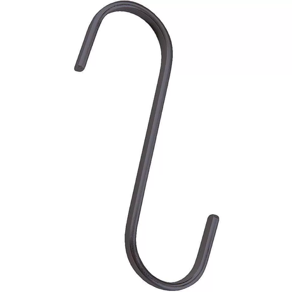 Perchas | Ayudas Y Herramientas De Decoración>DecoWoerner Gancho En Forma De S, Longitud 12 Cm, Percha Antracita Mate negro