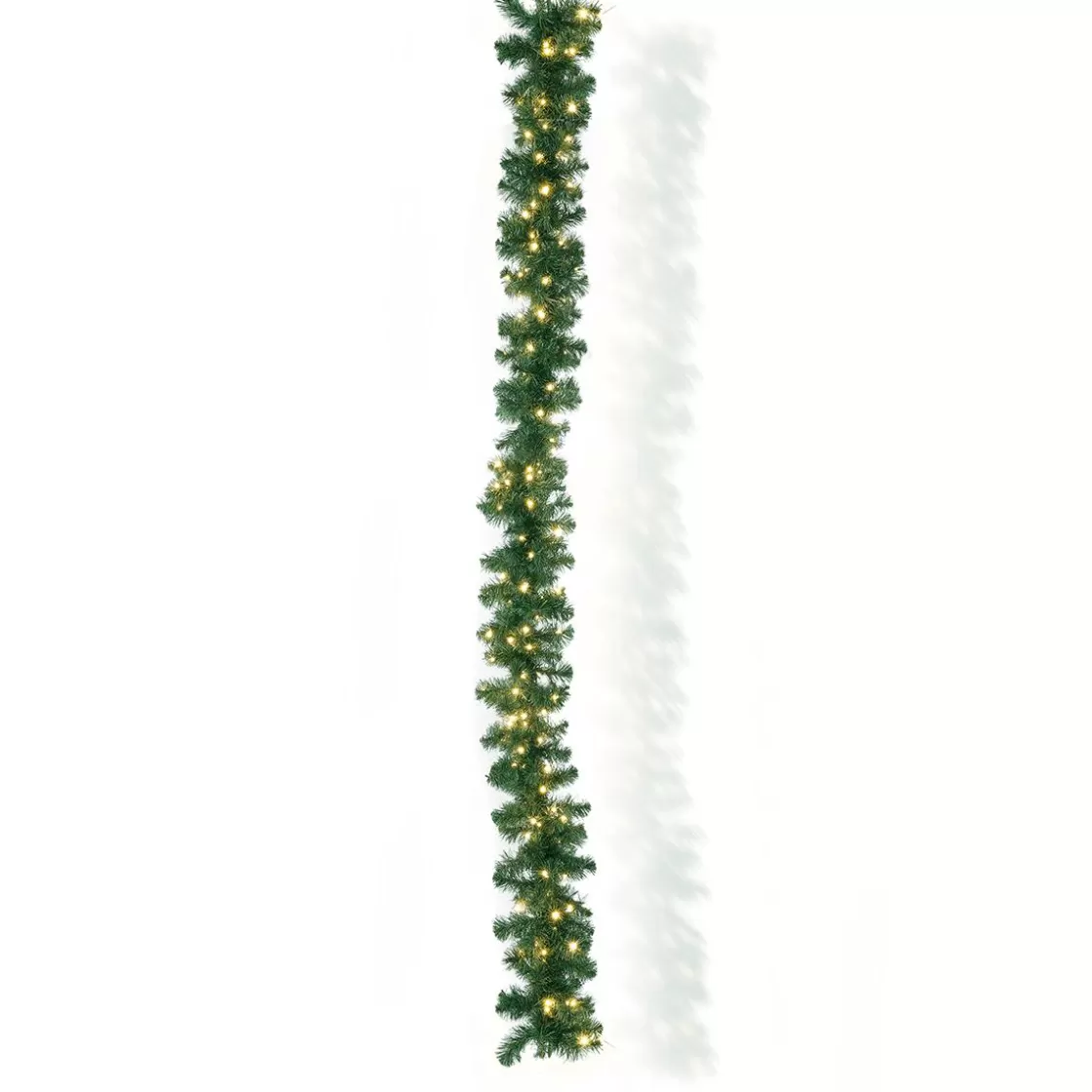 Guirnaldas De Navidad>DecoWoerner Guirnalda De Abeto Deluxe 270 Cm Con 200LEDs, 25 Cm Ø verde