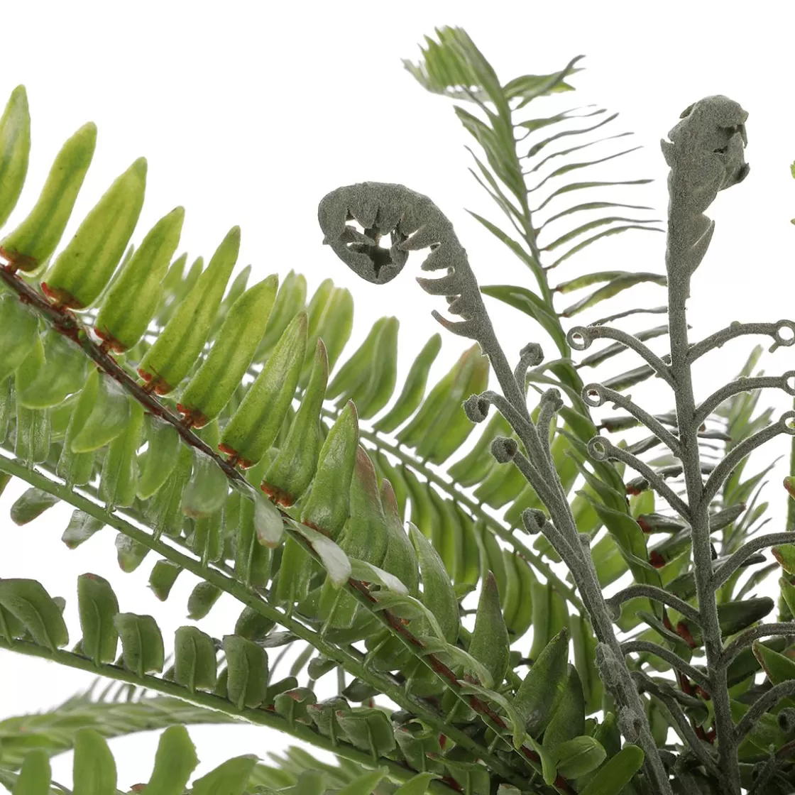 Plantas Verdes | Plantas De Interior>DecoWoerner Helecho XXL - Planta Artificial Con Palo De Inserción 100 Cm Ø verde