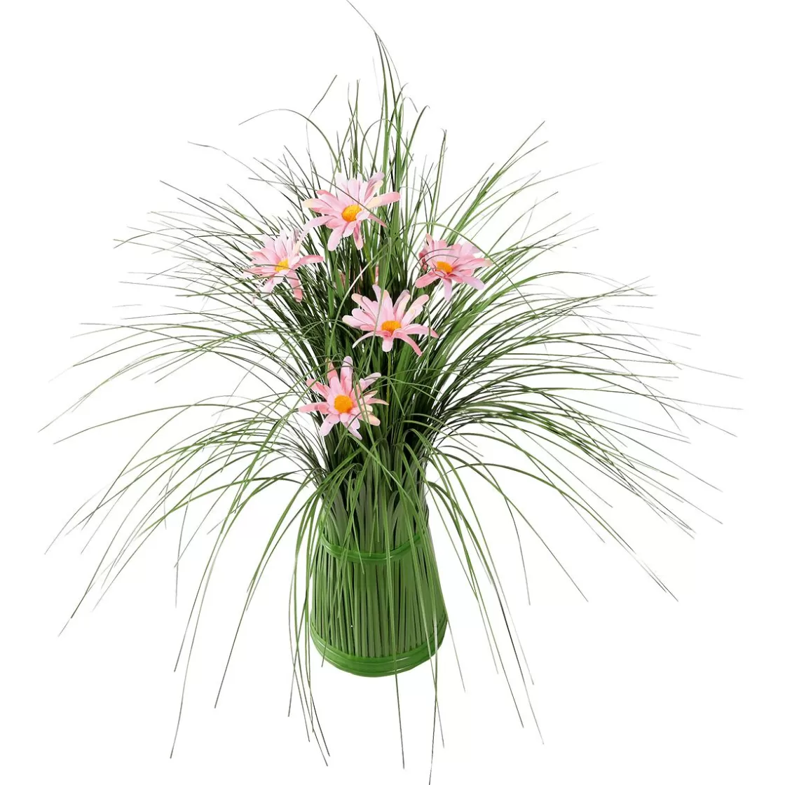 Hierba Decorativa | Decoración De Primavera>DecoWoerner Hierba Decorativa Con Flores, 50 Cm verde