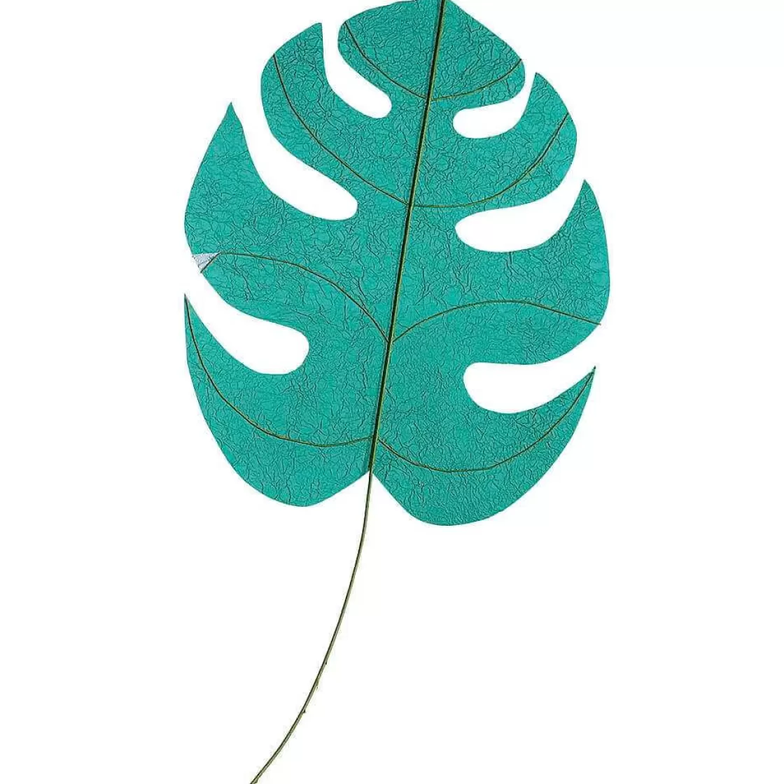 Decoración De Verano>DecoWoerner Hoja Decorativa Monstera 60 X 63 Cm, Petróleo verde