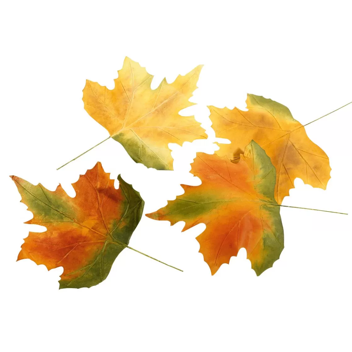 Decoración De Otoño | Hojas>DecoWoerner Hojas De Otoño Decorativas 50 Cm, 4 Pz. multicolor