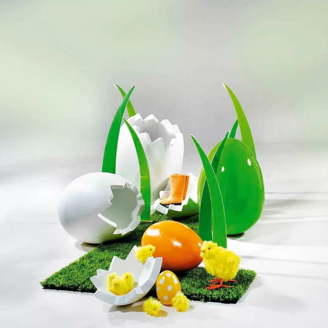 Decoración De Pascua>DecoWoerner Huevo De Pascua Decorativo , Longitud 75 Cm verde