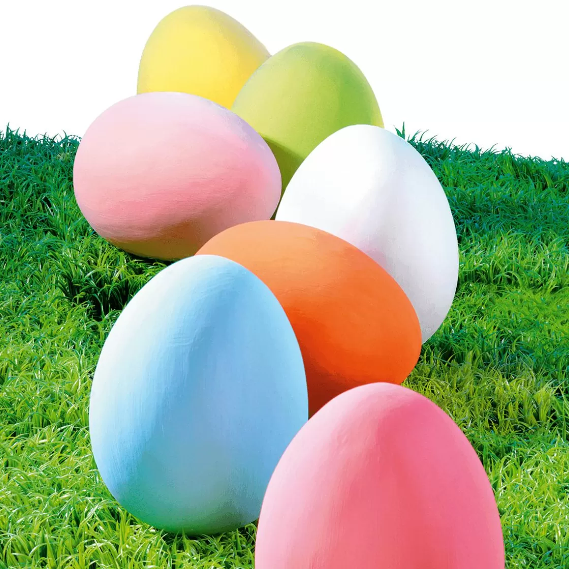 Decoración De Pascua>DecoWoerner Huevo De Pascua Gigante Decorativo, Color Claro, 30 Cm verde