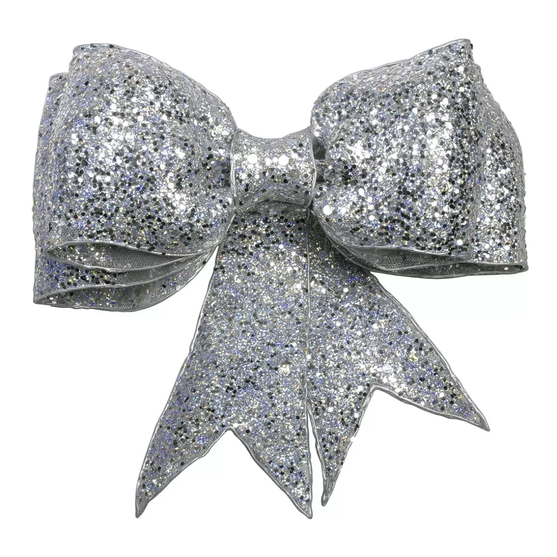 Lazos De Regalo | Figuras De Navidad>DecoWoerner Lazo De Regalo, Color Plateado, 35 Cm plata