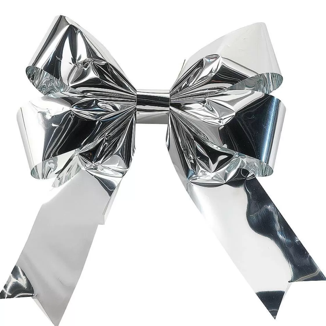 Decoración Navideña Xxl>DecoWoerner Lazo Decorativo 80 Cm, 5 Piezas plata