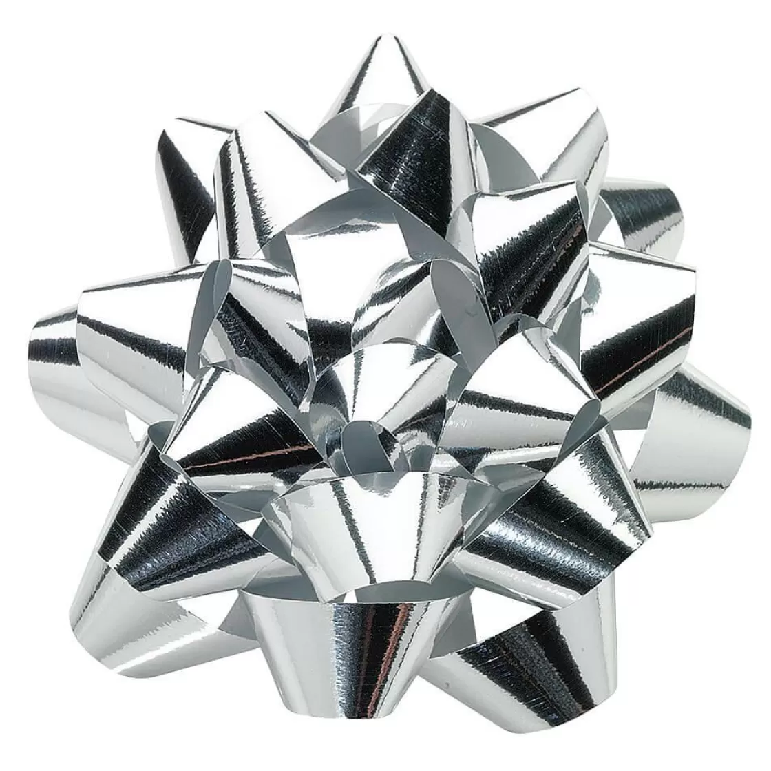 Lazos De Regalo>DecoWoerner Lazos Decorativos Plateados Para Pegar Ø 10 Cm , 25 Piezas plata
