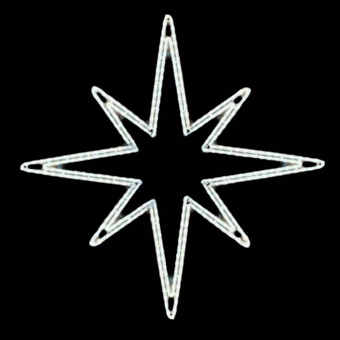 Luces De Navidad>DecoWoerner LED Estrella Metálica , Blanco Frío Ropelight 85 X 85 Cm (L X A) plata