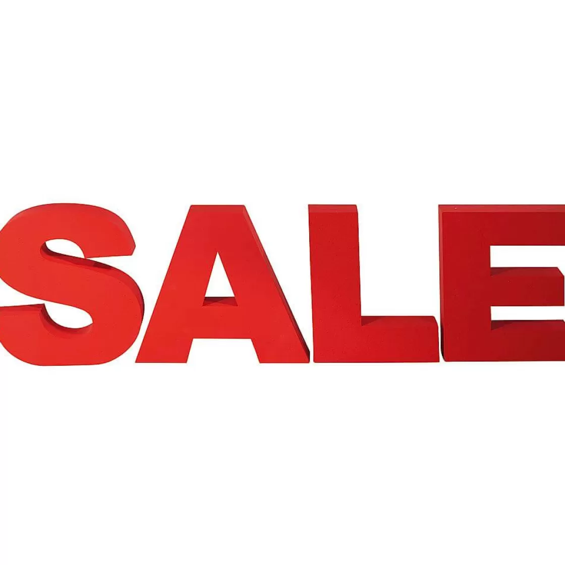 Material De Rebajas>DecoWoerner Letras "SALE" (Venta) 3D De Espuma De Poliestireno, Altura 40 Cm rojo