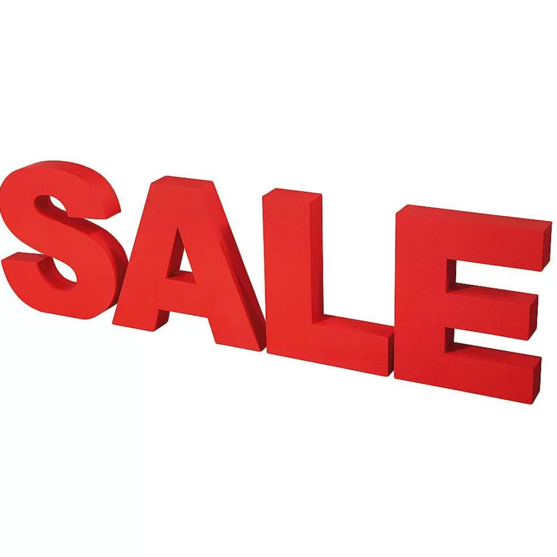 Material De Rebajas>DecoWoerner Letras "SALE" (Venta) 3D De Espuma De Poliestireno, Altura 40 Cm rojo