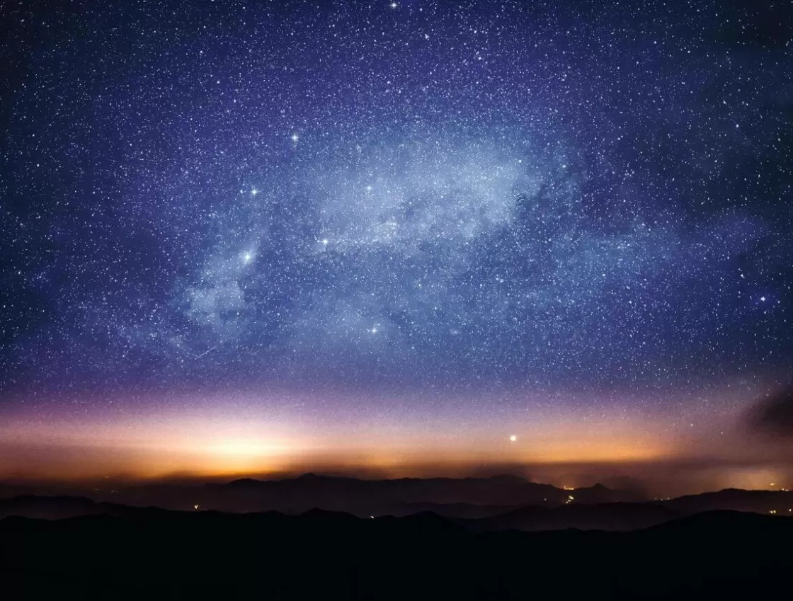 Pancartas Temáticas | Bandera Xxl>DecoWoerner Lona XXL "Estrellas En El Cielo Nocturno" De Lona De Camión Ignífuga 250 X 330 Cm azul