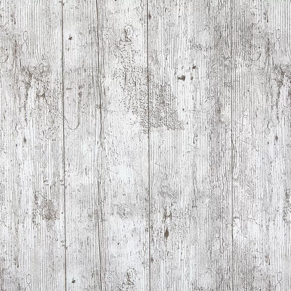Láminas Y Películas Decorativas | Decoración Temática>DecoWoerner Mantel De Hule Lavable "Vintage Wood", Vendido Por Metro 140 Cm De Ancho Gris