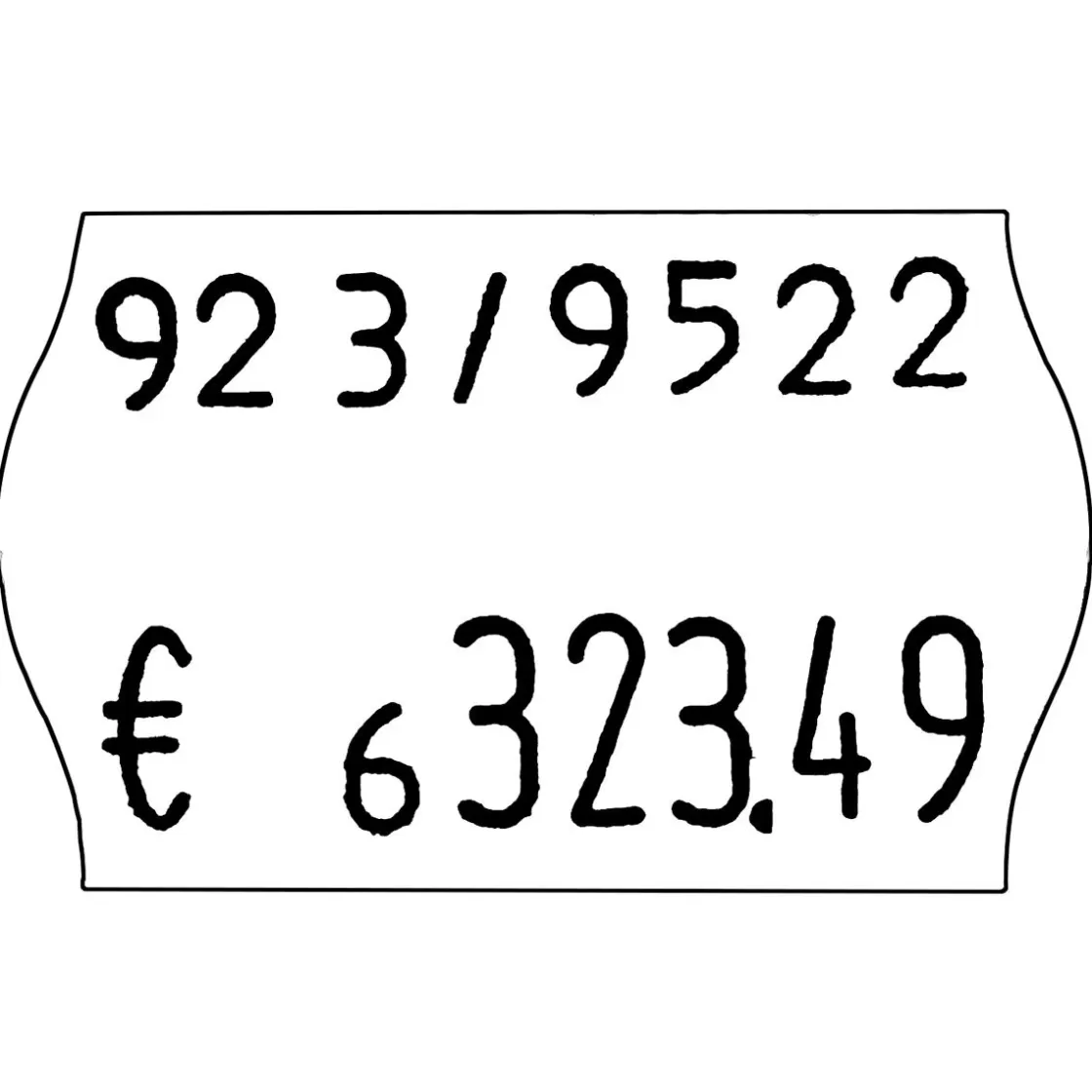 Etiquetaje>DecoWoerner Marcador De Precio, 2 Filas, 8/6 Compartimentos negro