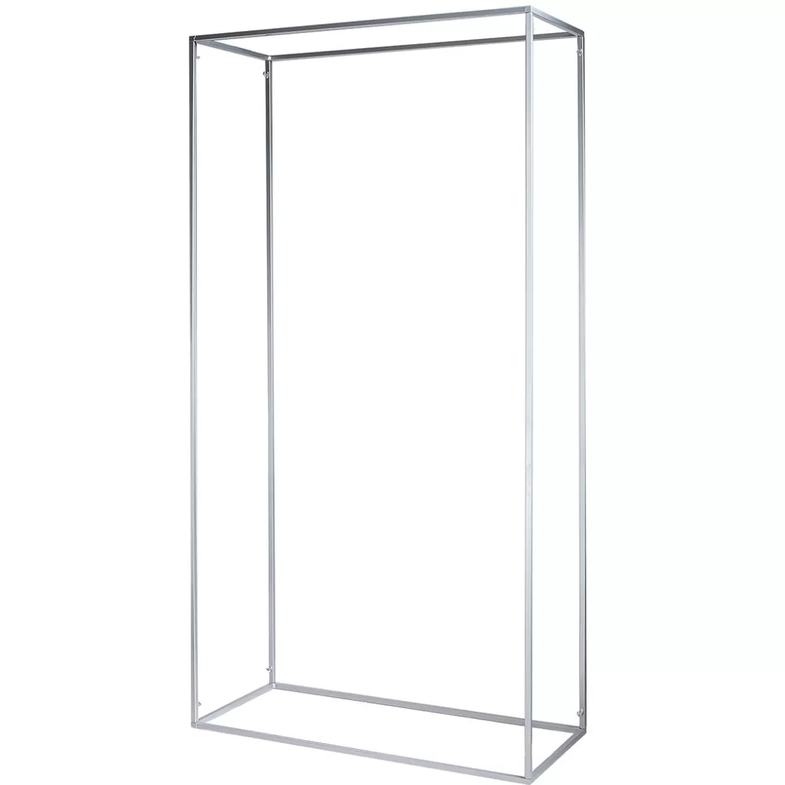 Expositores Para Tiendas | Ayudas Y Herramientas De Decoración>DecoWoerner Marco Decorativo De Metal Plateado De 200 Cm De Altura plata