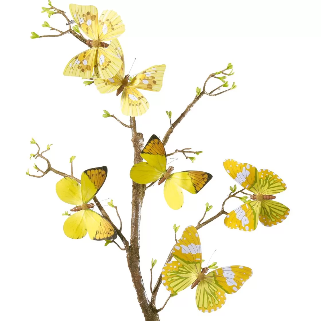 Decoración De Animales | Decoración De Primavera>DecoWoerner Mariposas Decorativas, 10 Cm, Color , 6 Piezas amarillo