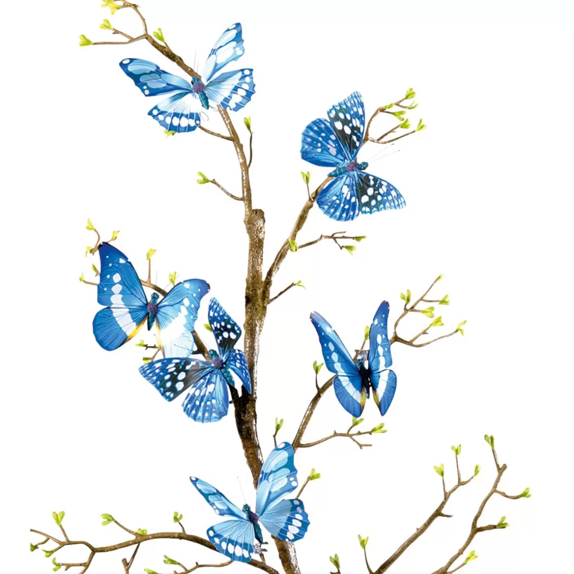 Decoración De Animales | Decoración De Primavera>DecoWoerner Mariposas Decorativas, 10 Cm, Color , 6 Piezas azul