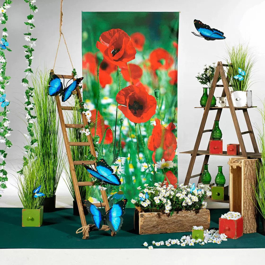 Decoración De Animales | Decoración De Primavera>DecoWoerner Mariposas Decorativas, 10 Cm, Color , 6 Piezas azul