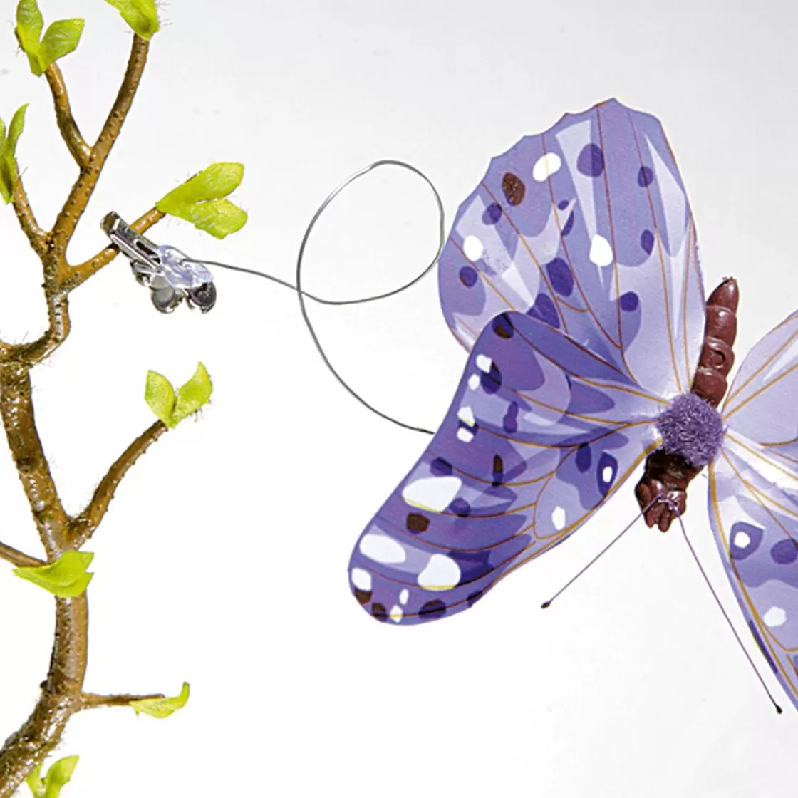 Decoración De Animales | Decoración De Primavera>DecoWoerner Mariposas Decorativas, 10 Cm, Color Morado, 6 Piezas violeta