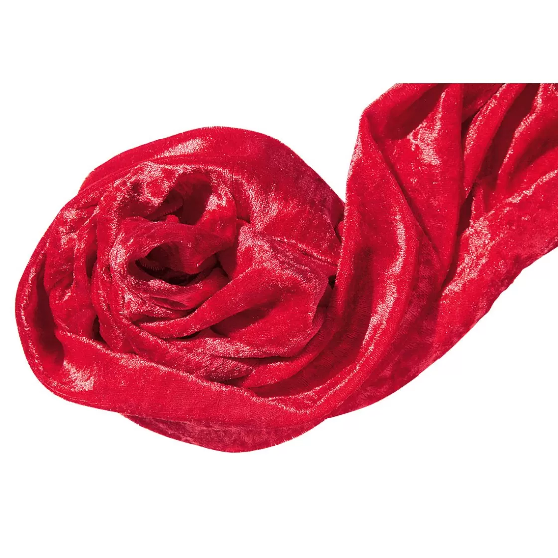 Telas>DecoWoerner Pana Aterciopelada, Anchura: 150 Cm, Color rojo